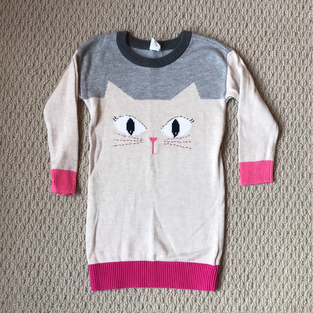 Gap Kids cat sweater dress size 3T